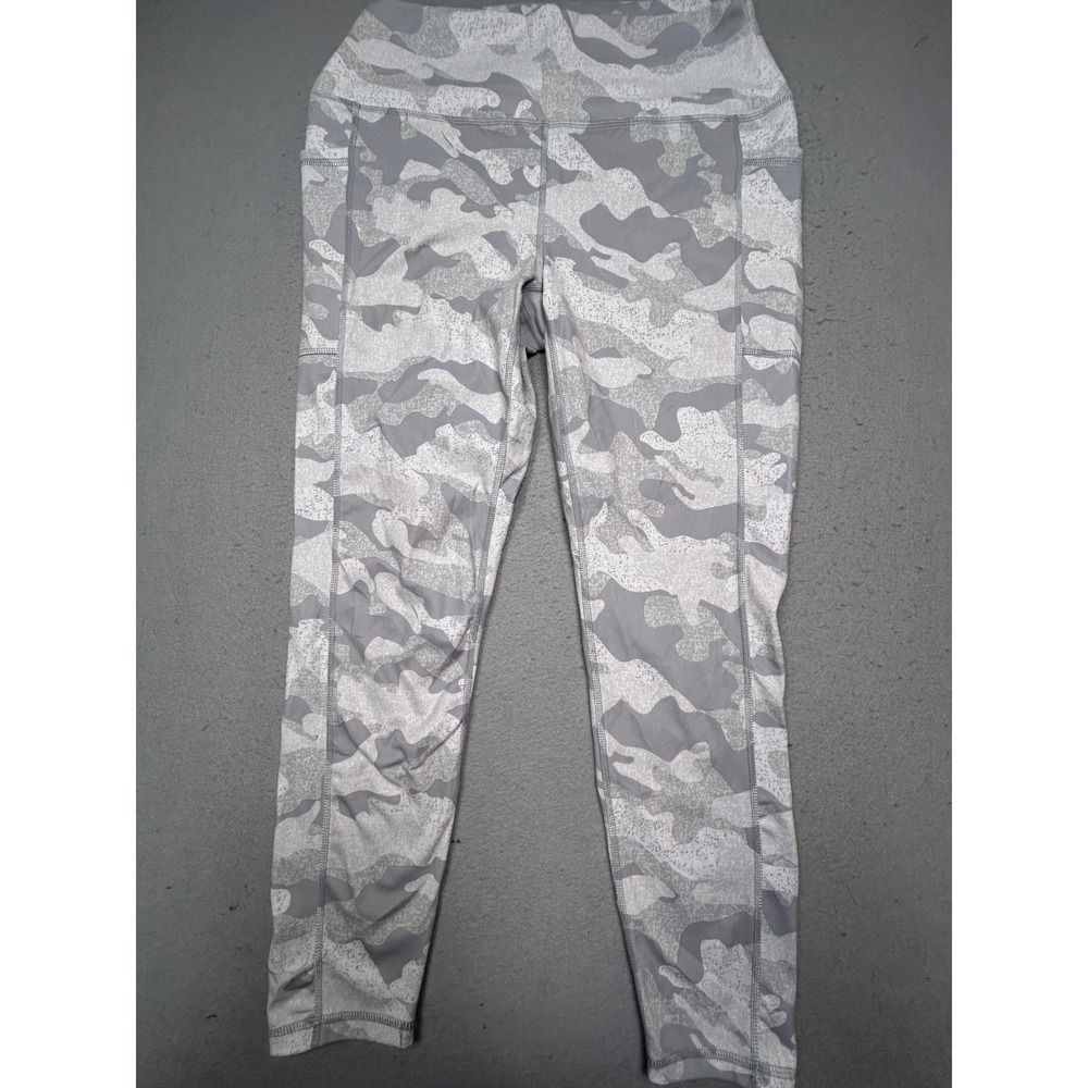 RBX Leggings Polyester Spandex Camo Grey XL Womens